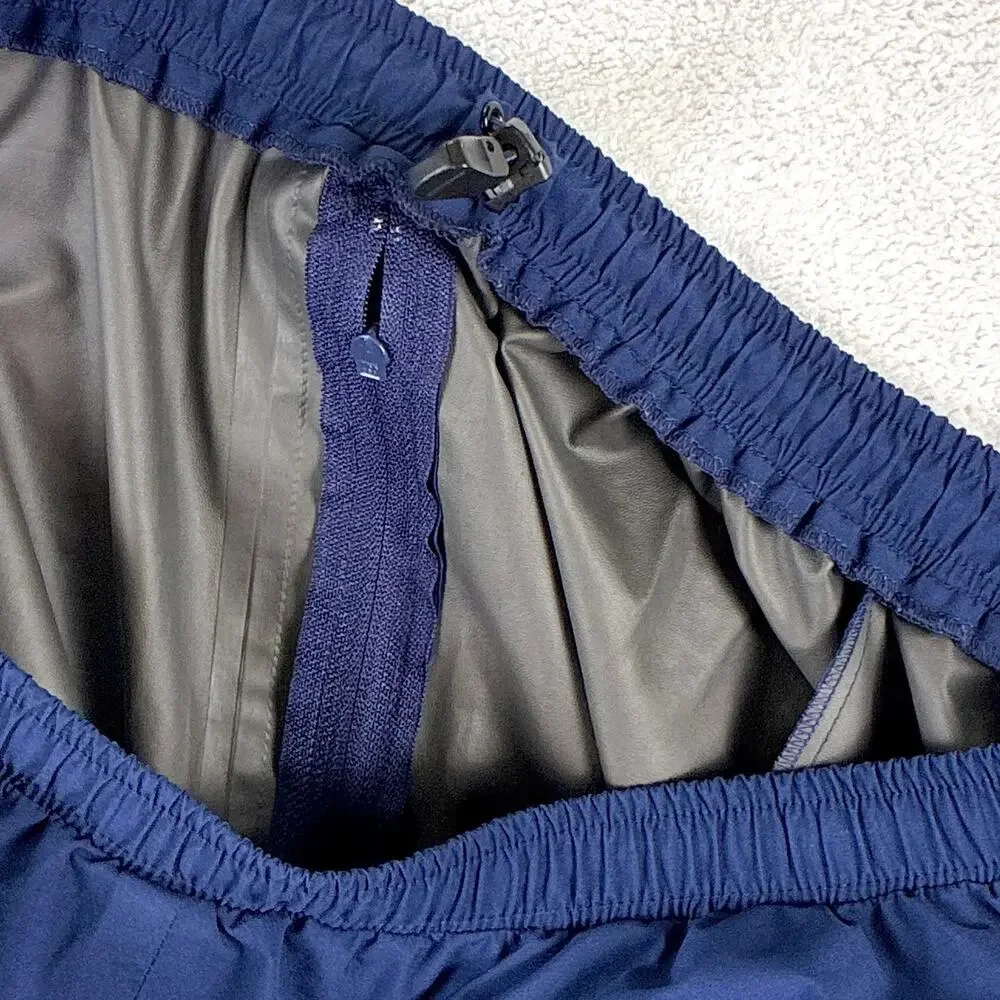 Zero Restriction Rain Pants Mens L Blue Gore-Tex Waterproof Preppy Outdoors USA